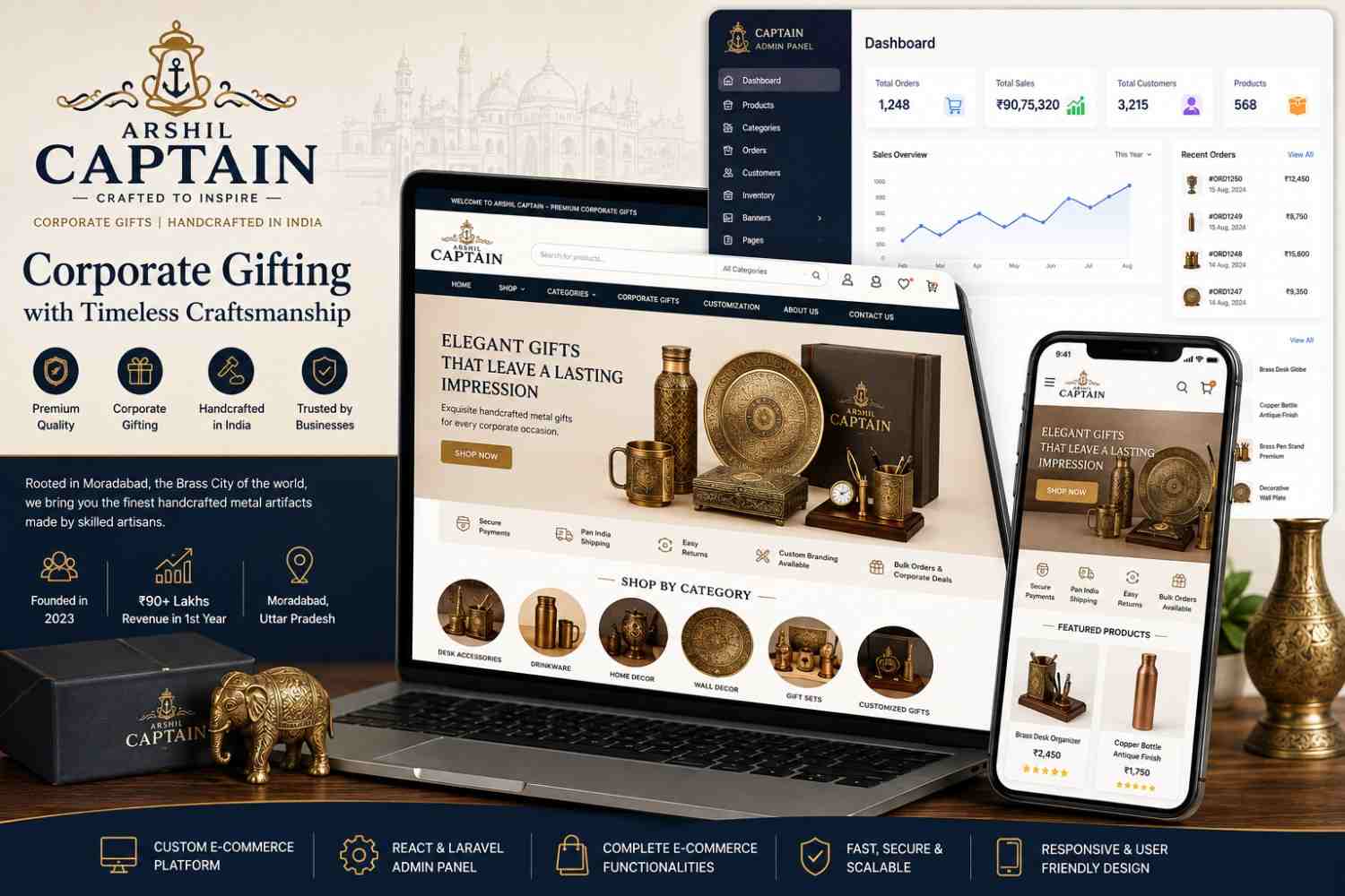 Arshil Captain — Corporate Gifting E-Commerce Platform